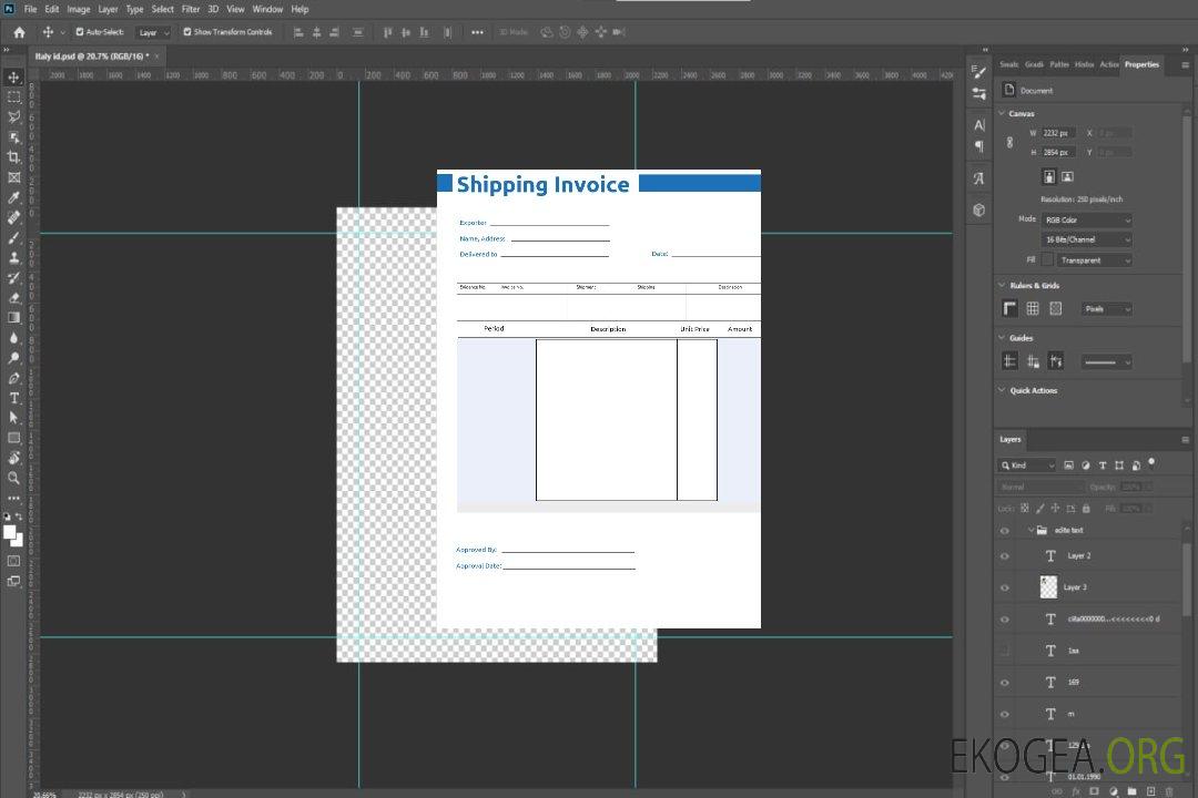 Modèle de facture d'expédition commerciale template Modèle de facture d'expédition commerciale template